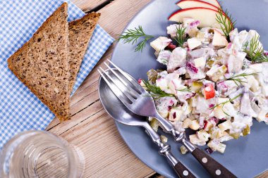 Herring salad clipart