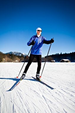 Cross-country skiing clipart