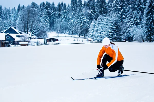 Cross-country skiing — Stock Photo, Image