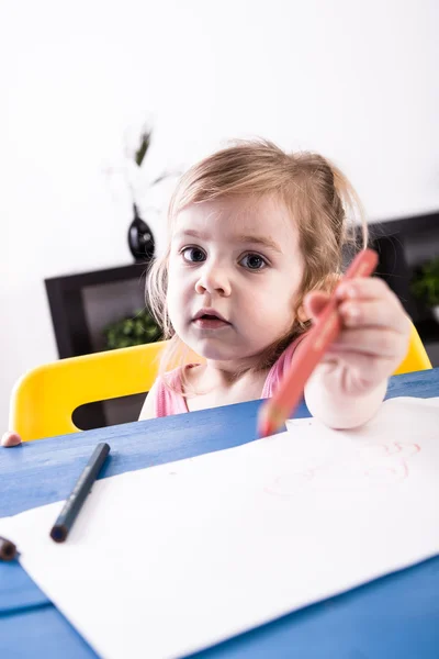 Desenho menina — Fotografia de Stock