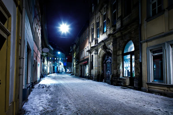 Бамберг ночью — стоковое фото