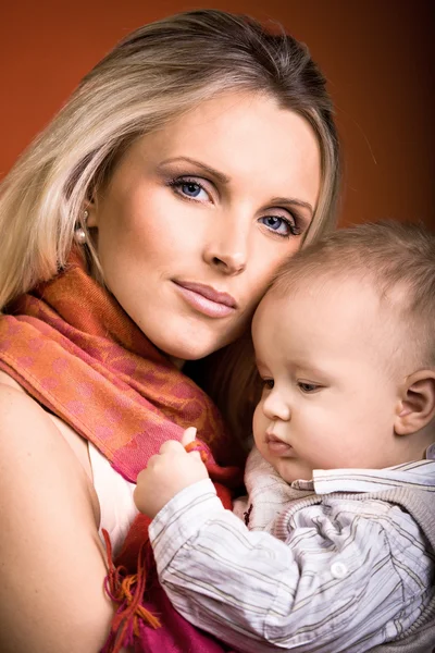 Ritratto madre e figlio — Foto Stock