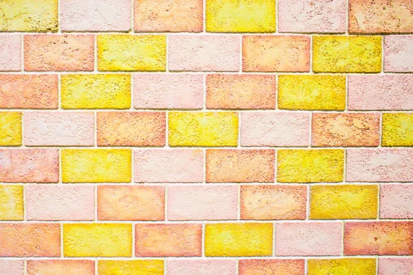 stock image Colorful brick wall