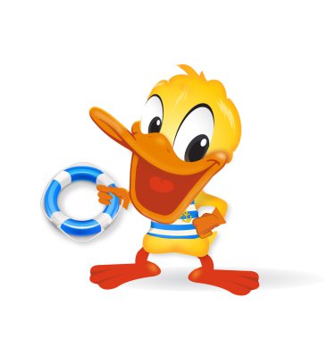 Duck - Sailor clipart