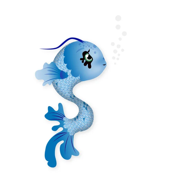 Cute fish illustration — Stock Photo, Image