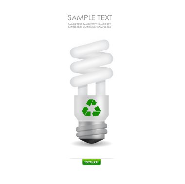 Green light - eco concept clipart