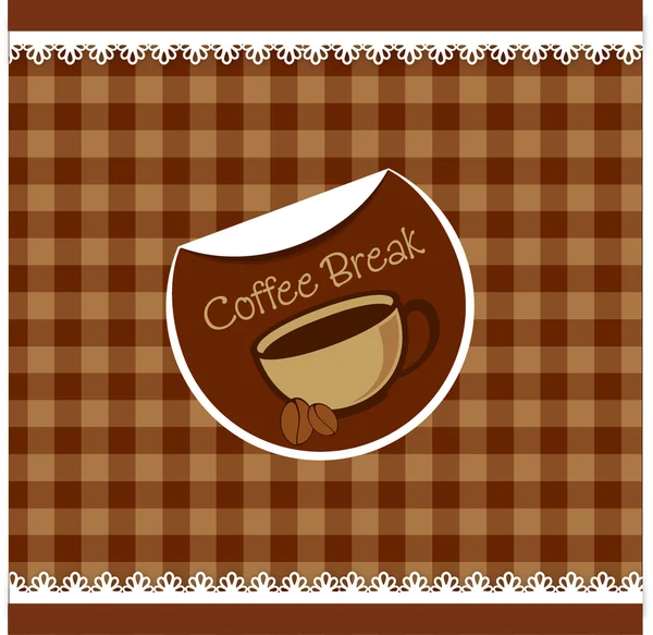 Koffie, menu concept, vectorillustratie — Stockvector