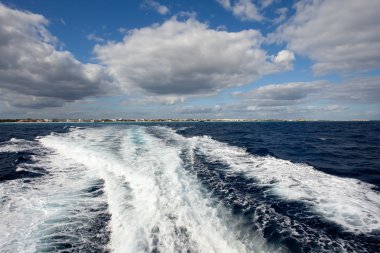 Bir Playa del carmen kıyı şeridi