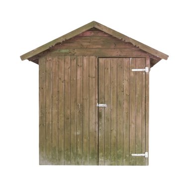 Rusty wooden shed clipart