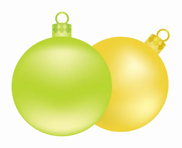 Bolas de árvore de Natal — Vetor de Stock