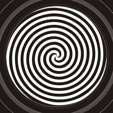 Hypnotic spiral clipart