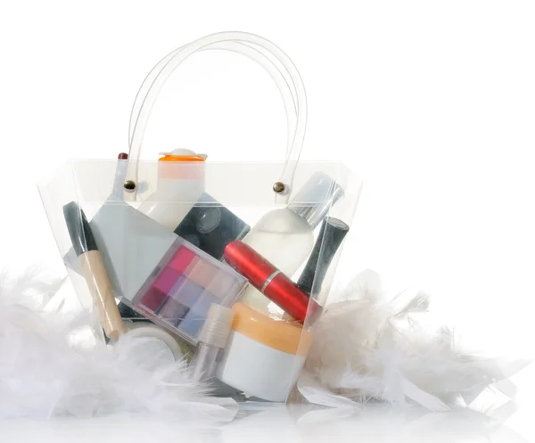 stock image Bag with cosmetics