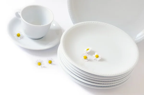 Посуда белого цвета — стоковое фото