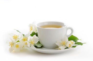 Cup of jasmine tea clipart