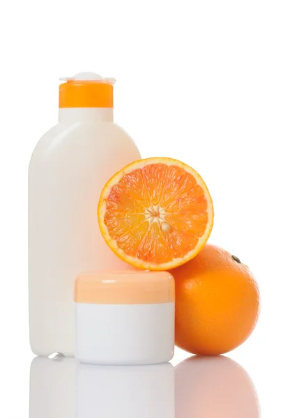 Cream with orange — Stock Photo, Image