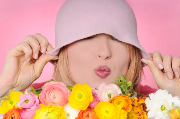 Pink kiss — Stock Photo, Image
