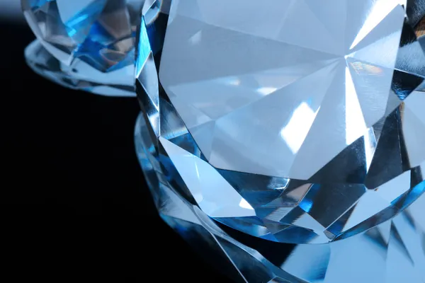 Blauwe kristallen — Stockfoto