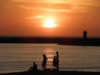 günbatımı algarve Portekiz