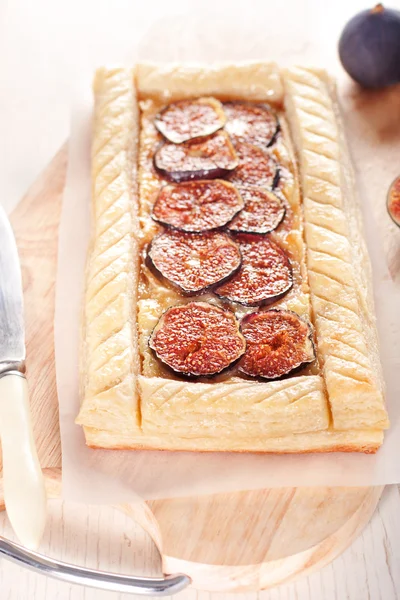 Gourmet tart with figs — Stock Photo, Image