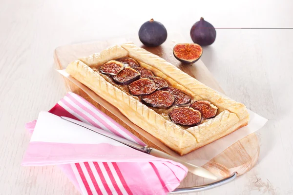 Gourmet tart with figs — Stock Photo, Image