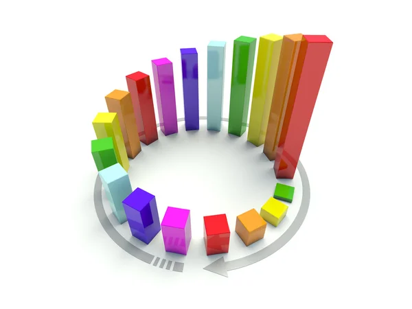 stock image 3D Circular graph