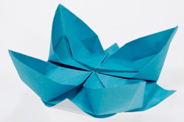 Origami kağıt katlama lotus