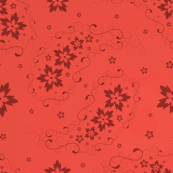 Paisley senza cuciture pattern _ red — Vettoriale Stock