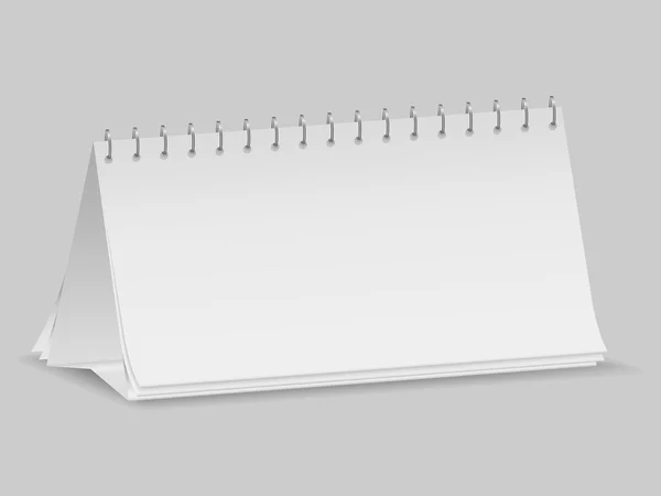 空白の卓上カレンダー — ストックベクタ
