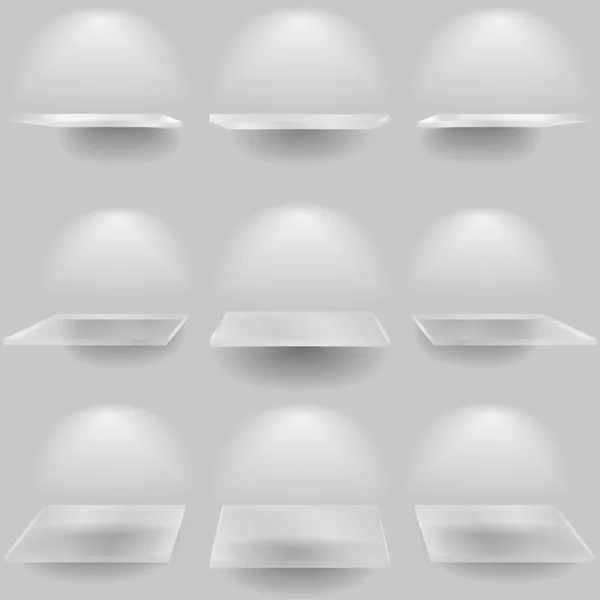 Étagères en verre — Image vectorielle