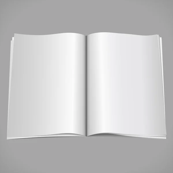 Prázdné otevřené časopis — Stockový vektor