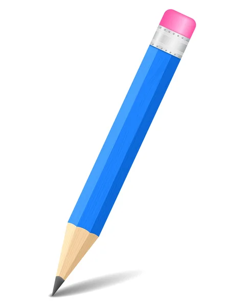Kék ceruzával — Stock Vector