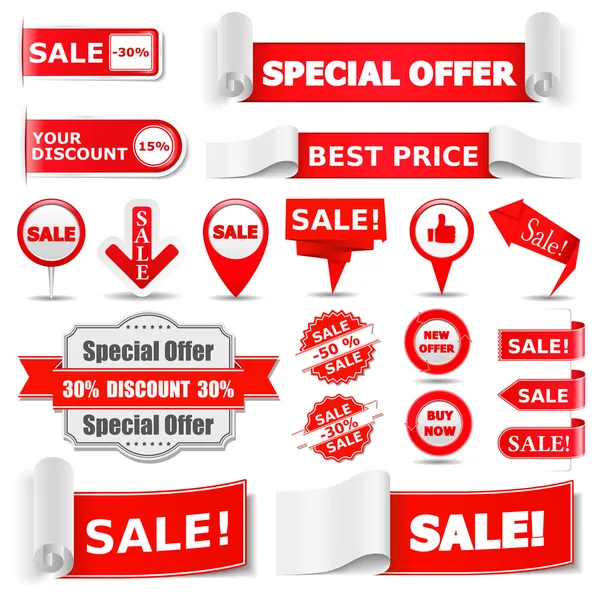 Sale Banners — Stock Vector