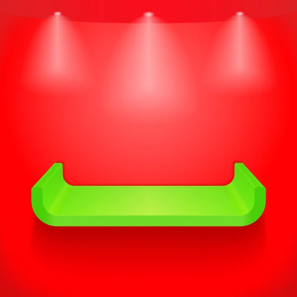 Etagère verte — Image vectorielle