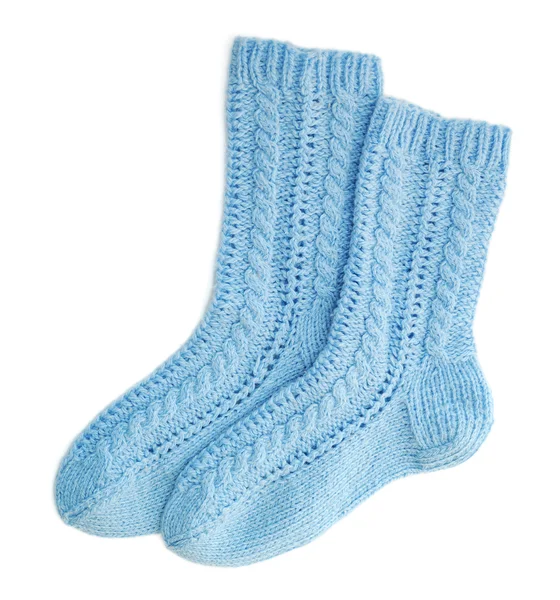 Blauwe sokken — Stockfoto
