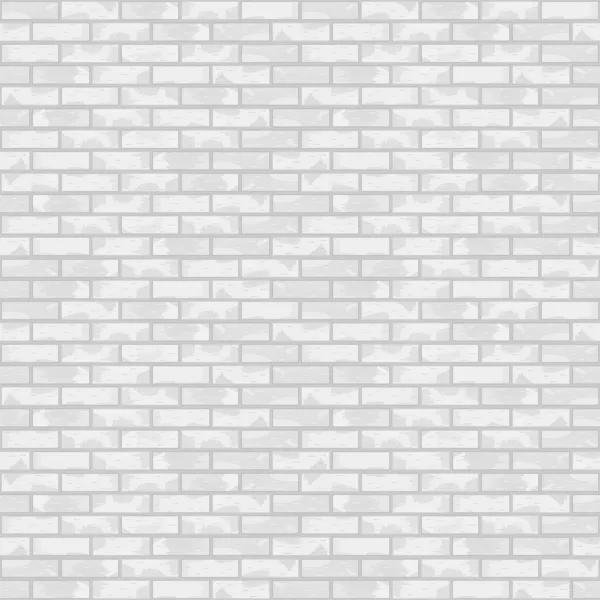 Nahtlose weiße Ziegelmauer — Stockvektor