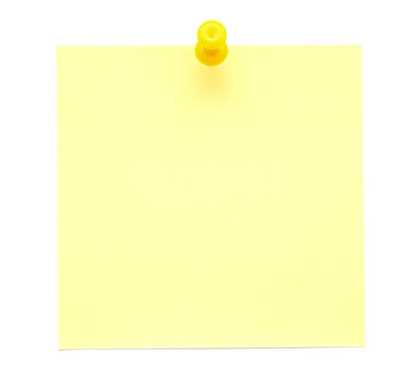 Nota pós-it amarela — Fotografia de Stock