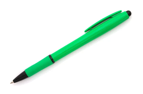 Зелений кулькова ручка — стокове фото