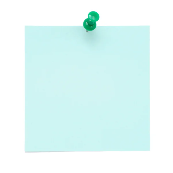 Blue post-it note — Stock Photo, Image