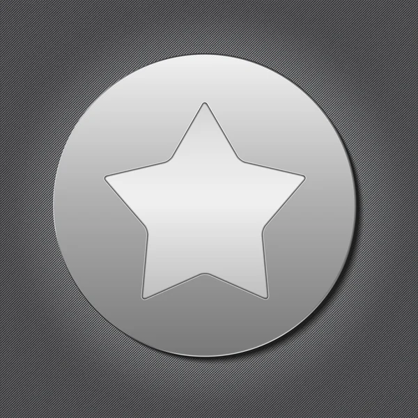 Kovová deska s hvězdou — Stockový vektor