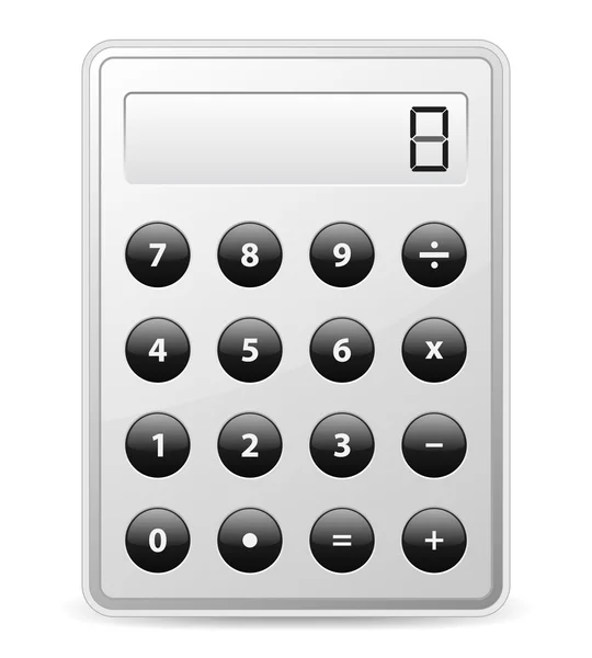 Векторно-серый калькулятор — стоковый вектор