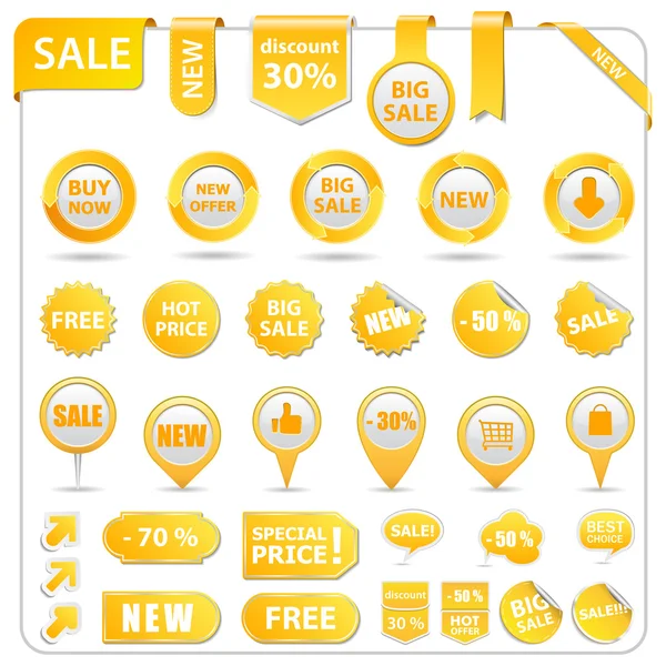 Vector Sale Tags — Stock Vector