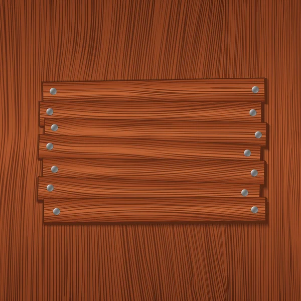 Panneau en bois — Image vectorielle