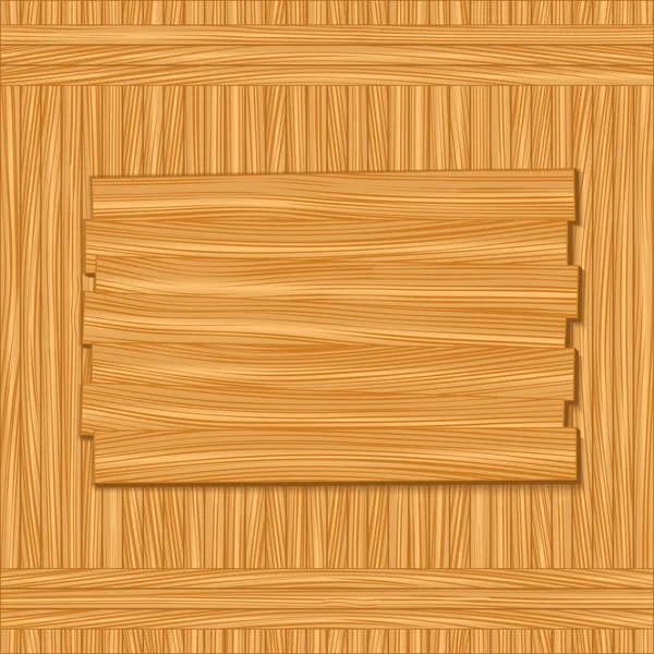 Placa de madeira — Vetor de Stock