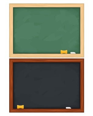 Vector blackboards clipart