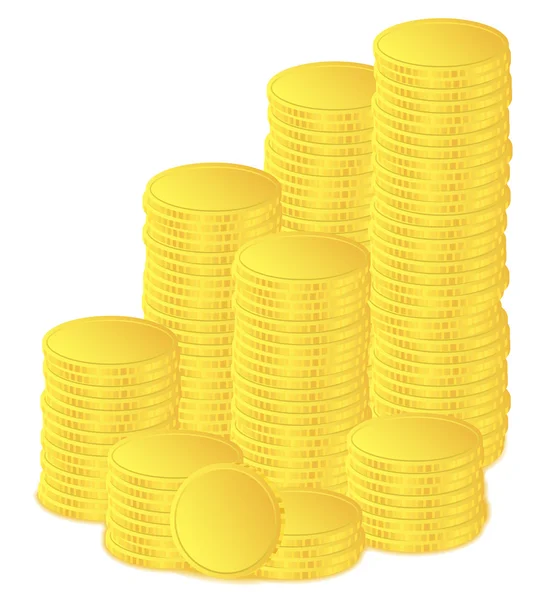 Coins — Stock Vector