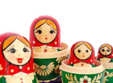 Russian nesting dolls clipart