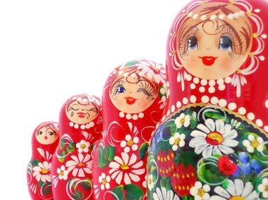 Russian nesting dolls clipart