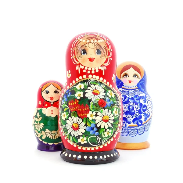 Ruské hnízdící panenky — Stock fotografie