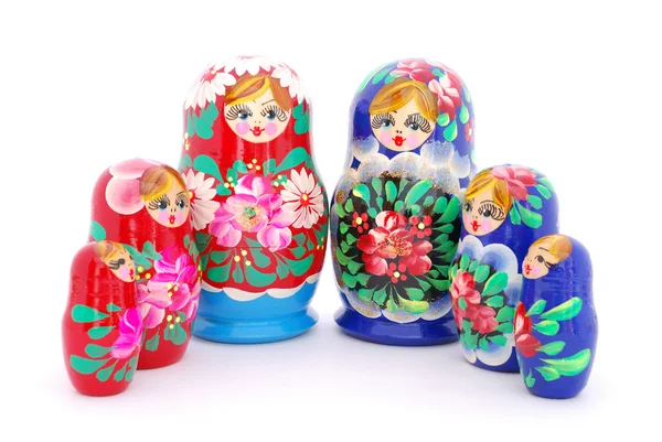 Ρώσους ένθεσης κούκλες — Φωτογραφία Αρχείου