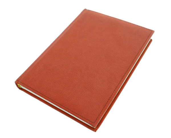 Quaderno in pelle marrone — Foto Stock
